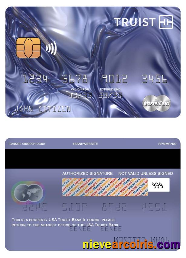 USA Truist Bank mastercard